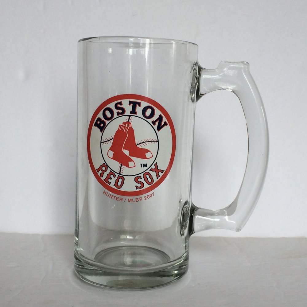 Boston Red Sox Beer Buck Mug Drinking Glass Logo Hunter 2007 MLBP Baseball